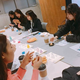 Women attend a discussion session about menstrual cups.